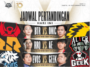 Jadwal MPL ID Season 15 Week 5 Hari Ini