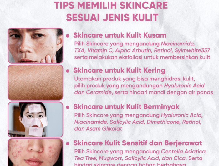 Tips Memilih Skincare Sesuai Jenis Kulit